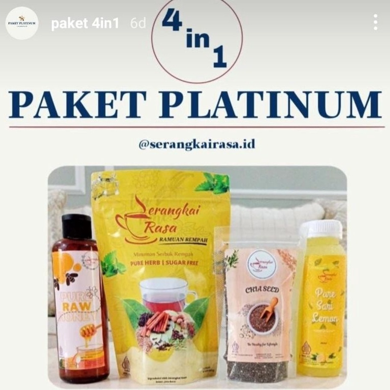 

Pasti Murah➡ Paket Platinum 4 in 1 Serangkai Rasa 41