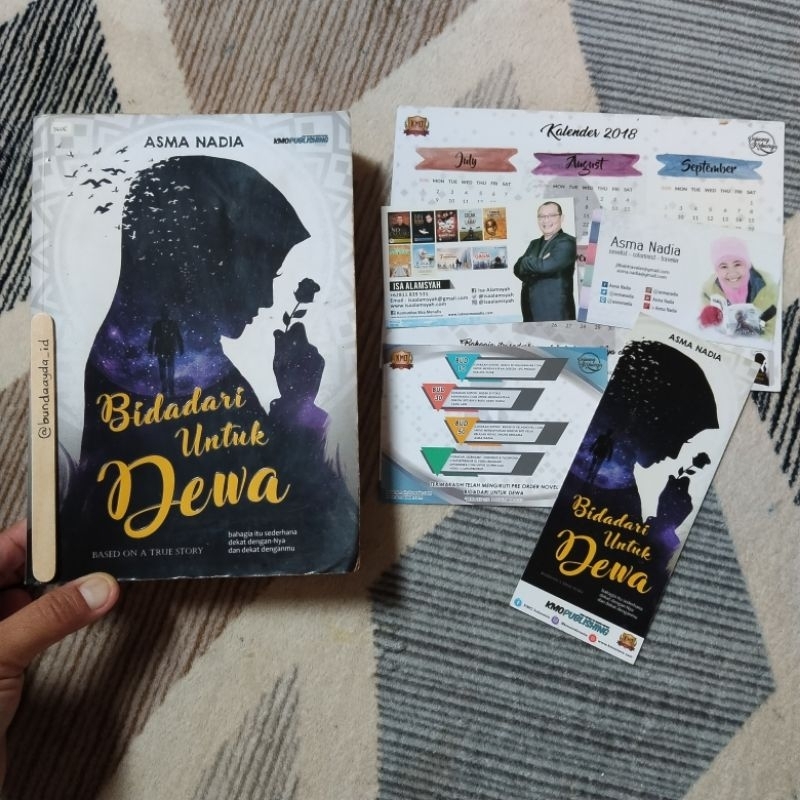 Bidadari untuk Dewa oleh Asma Nadia / based on a true story / kmo publishing / novel kisah nyata
