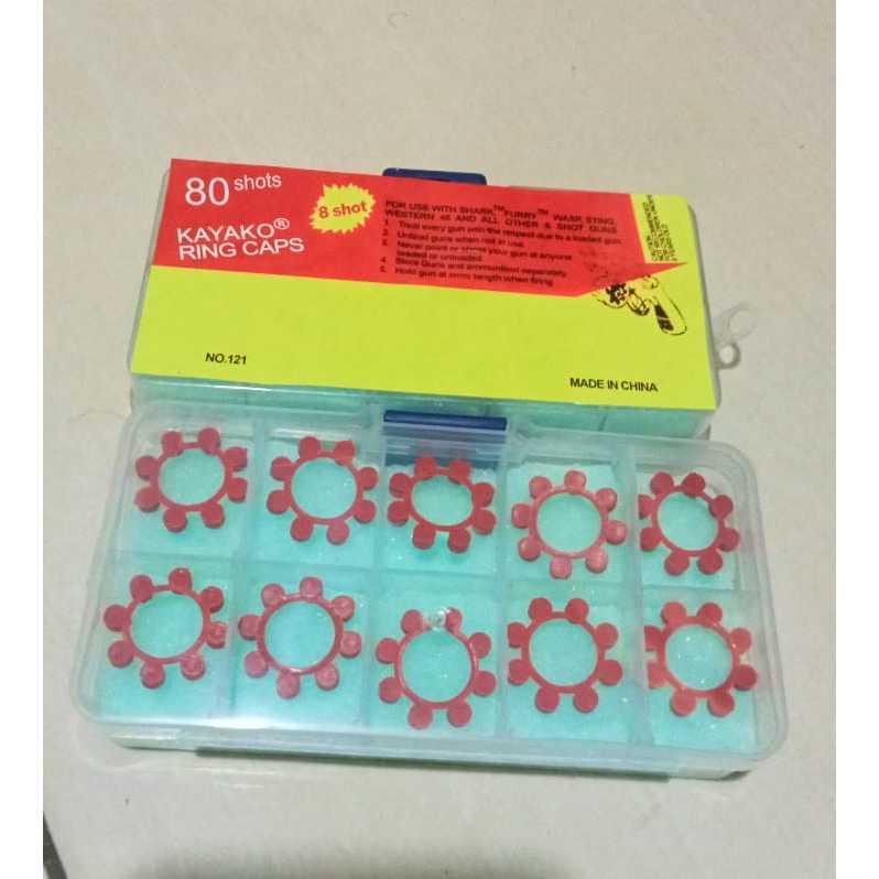 Kayako Ring Caps 80 shots isi merah kayako box terbaru