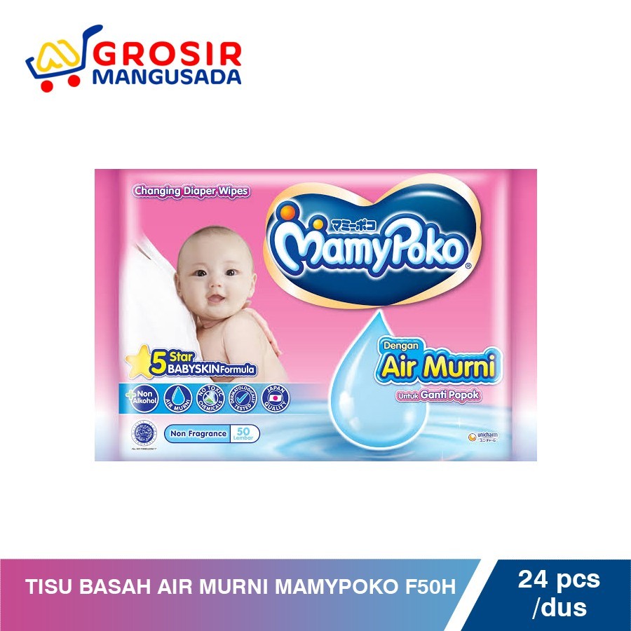 Tissue Basah Air Murni Mamy Poko F50H