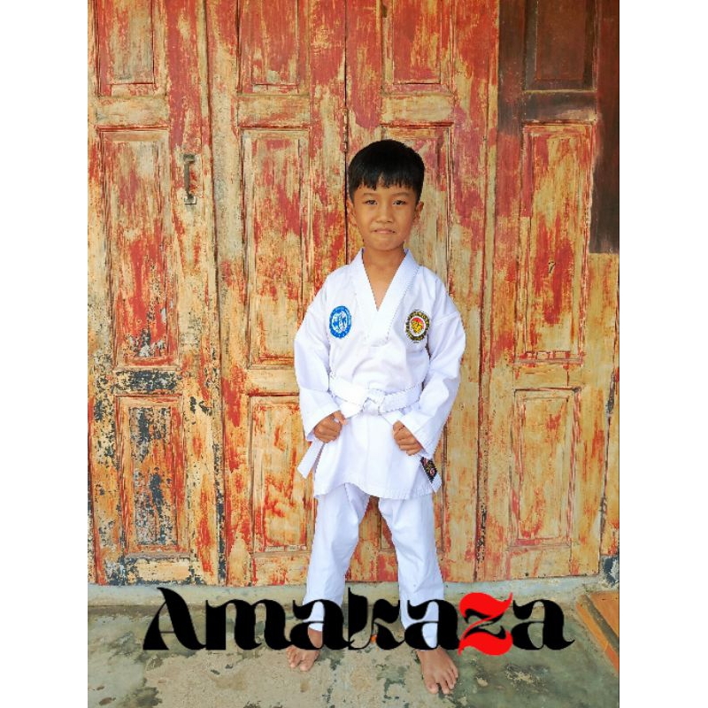 baju taekwondo anak set + sabuk