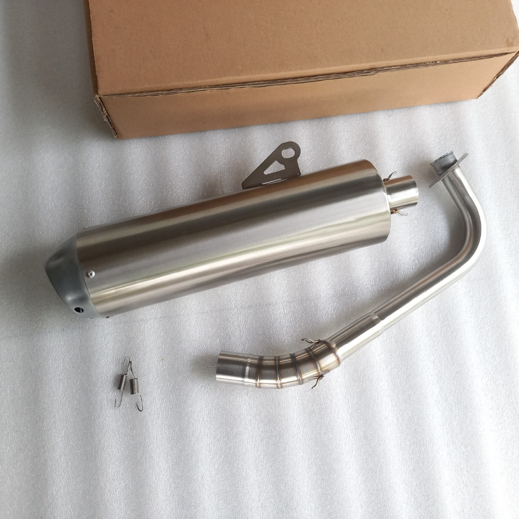 Promo Knalpot Standar Racing kondoman polos Vario old vario new 125/150/160 inlet 38/50mm PNP Tipe T