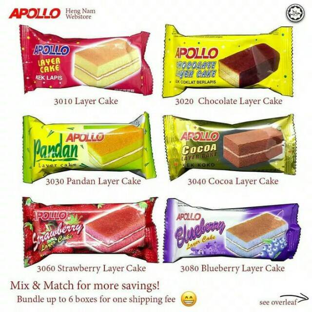 

Apollo layer cake isi 24 bungkus kue