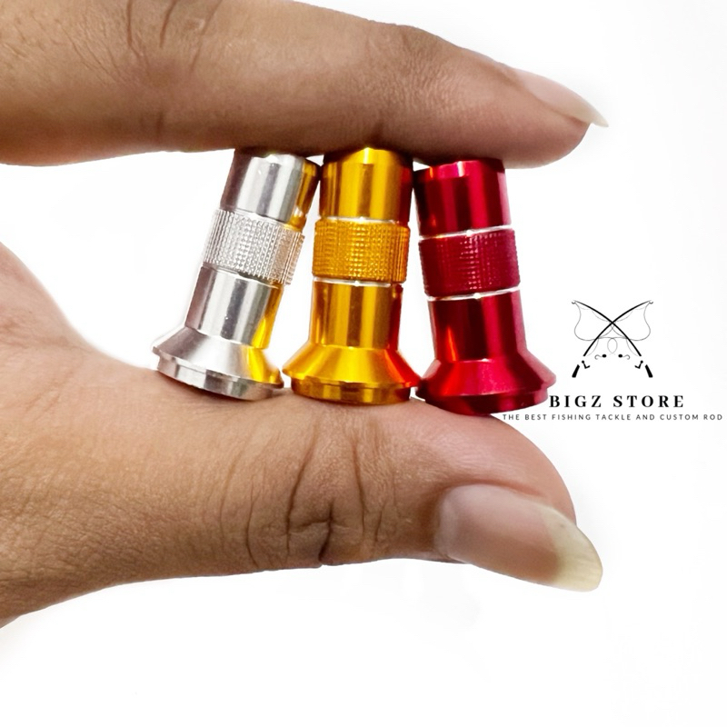 RING LIP TUBE DOUBLE SILVER IN DIAMETER 10 DAN 12 MM UNTUK BAGIAN ATAS REEL SEAT SELONGSONG