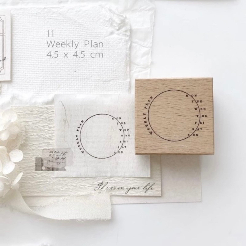 

NYRET Weekly Plan Rubber Stamp