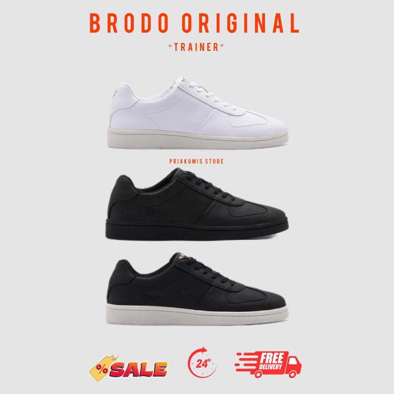 Brodo Official Trainer - Sepatu Brodo | Sepatu Sneakers | Sepatu Putih | Sneakers Original | Sepatu 