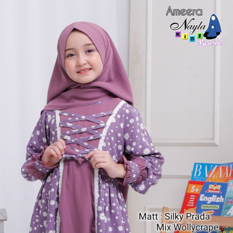 JASMINE AMEERA NAYLA KIDS GAMIS ANAK SET CADAR TALI