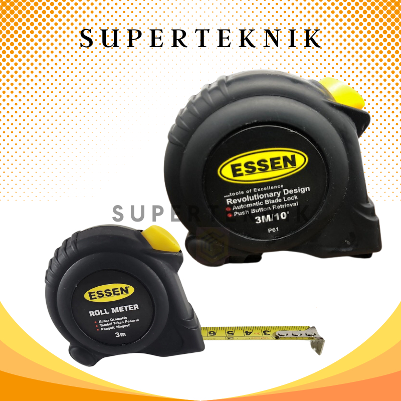 Roll Meter 3 Meter Essen / Meteran 3 Meter Essen / Roll Meter 3 Meter Essen / Meteran 3 Meter ESSEN 