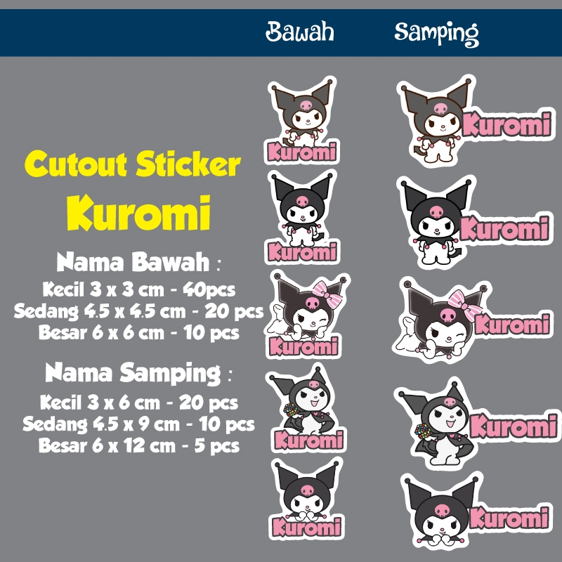 

Sticker cutout kuromi