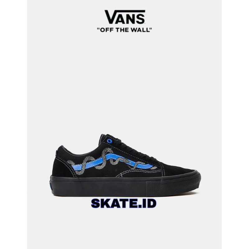 Sepatu Vans Old Skool Skate (Breana Geering) Blue Black