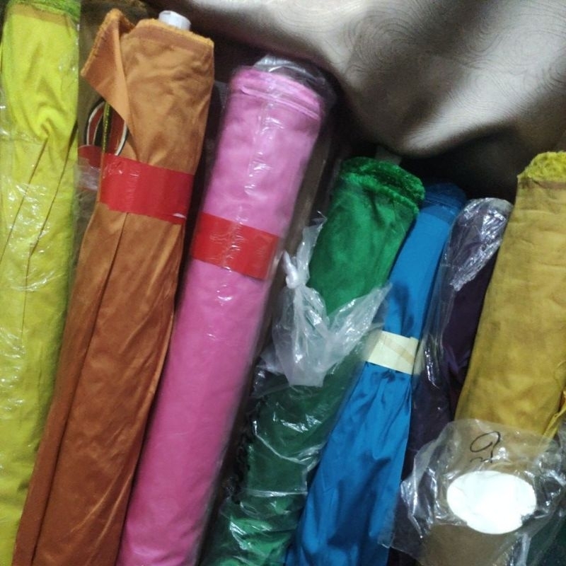 Kain taffeta dove/bahan taffeta twotone/kain tafeta/taffeta silk polos