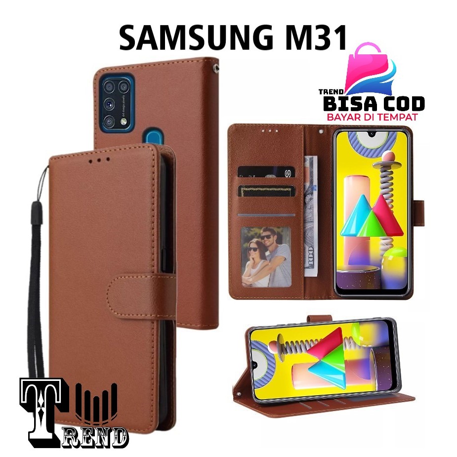 FLIP COVER SAMSUNG M31 LEATHER CASE FLIP SAMSUNG M31