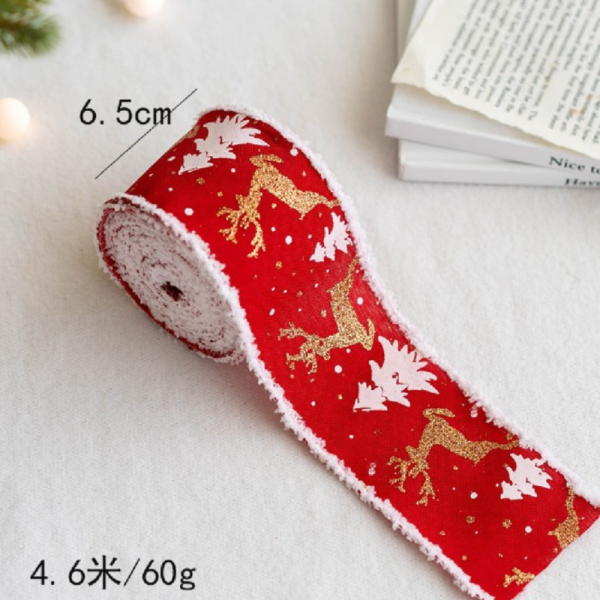 Dijual Kain natal hiasan natal ornamen natal pita natal pita Christmas kado - Merah Diskon