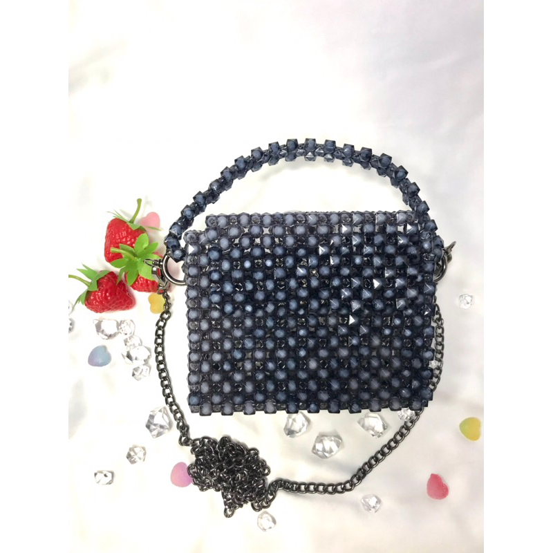 tas kekinian/ tas mote/ tas lucu/ pearl bag/ hand bag/ tas rantai