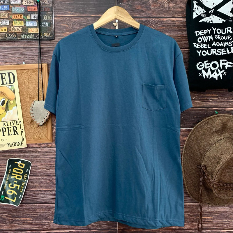 kaos distro polos pocket kaos kantong nrky