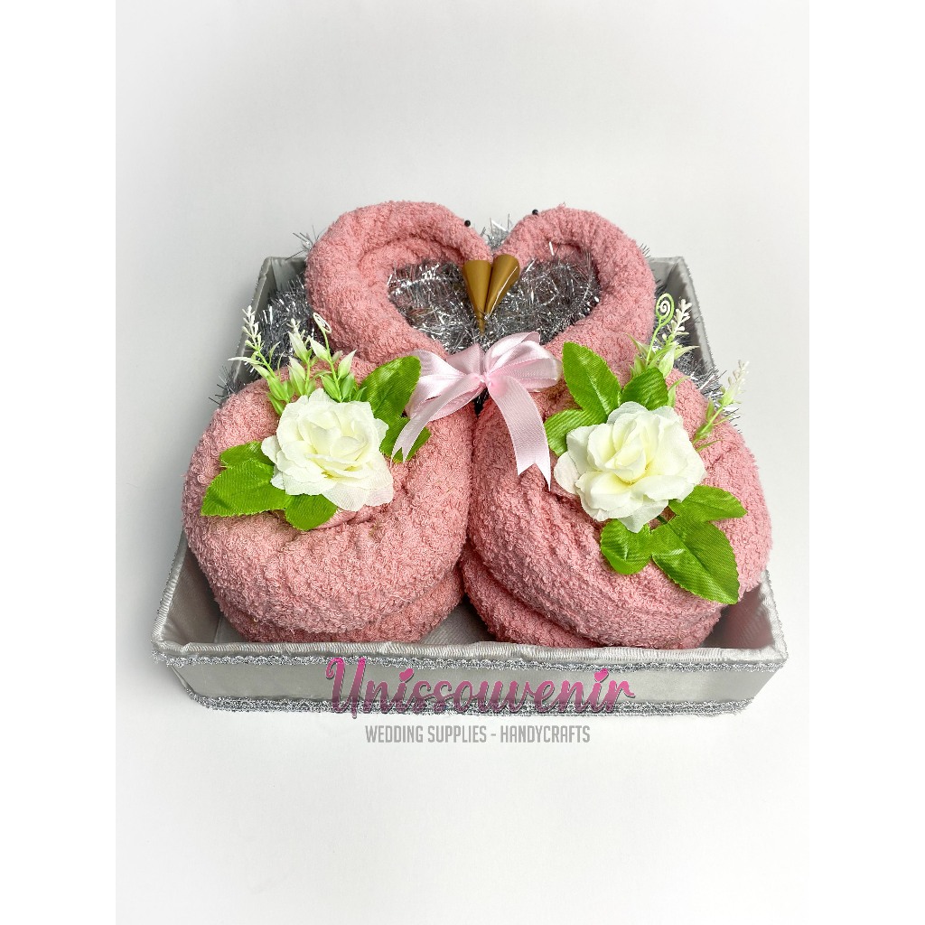 Seserahan Handuk/seserahan pernikahan/hantaran nikah/hantaran handuk angsa/seserahan handuk angsa