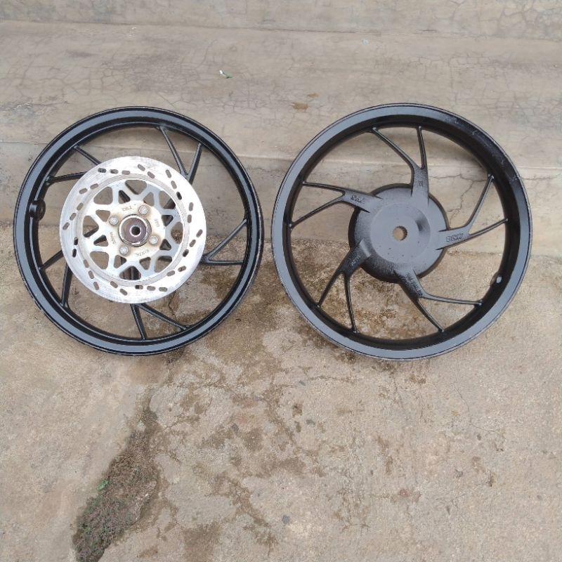 VELG RACING TVS DAZZ ORIGINAL COPOTAN VELG RACING TVS DAZZ PELEK TVS DAZZ MATIC SEKEN ORI