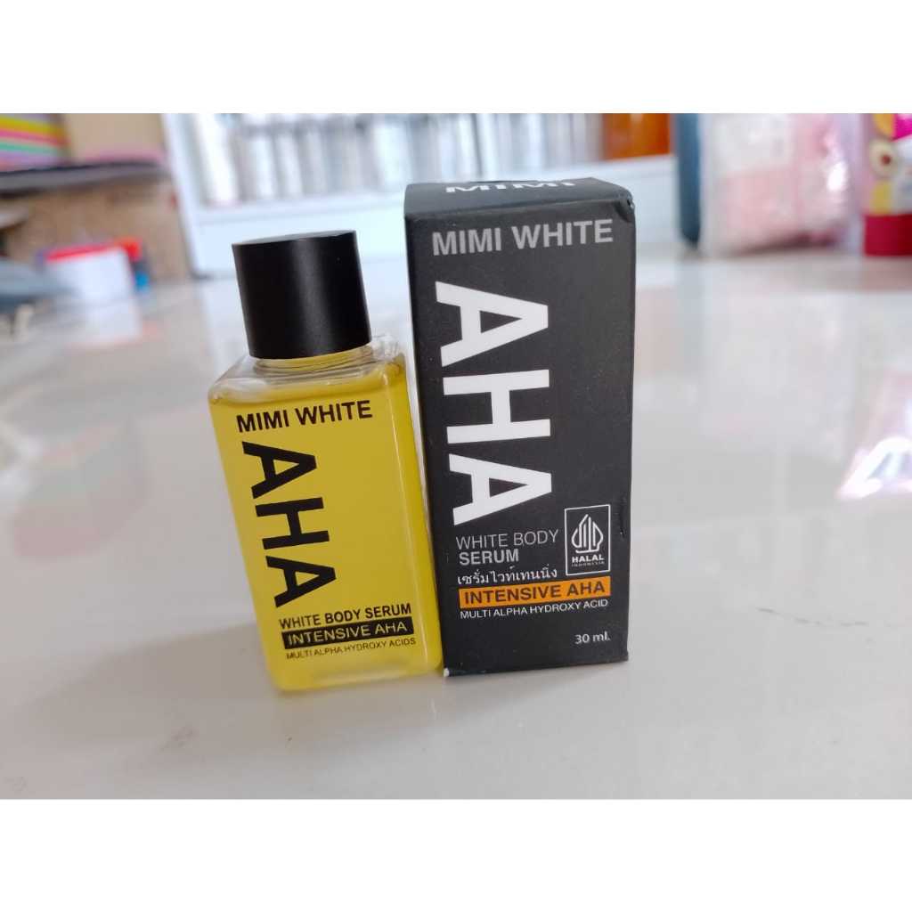 AHA MIMI WHITE Body Serum 30 ML 100% ORI BPOM