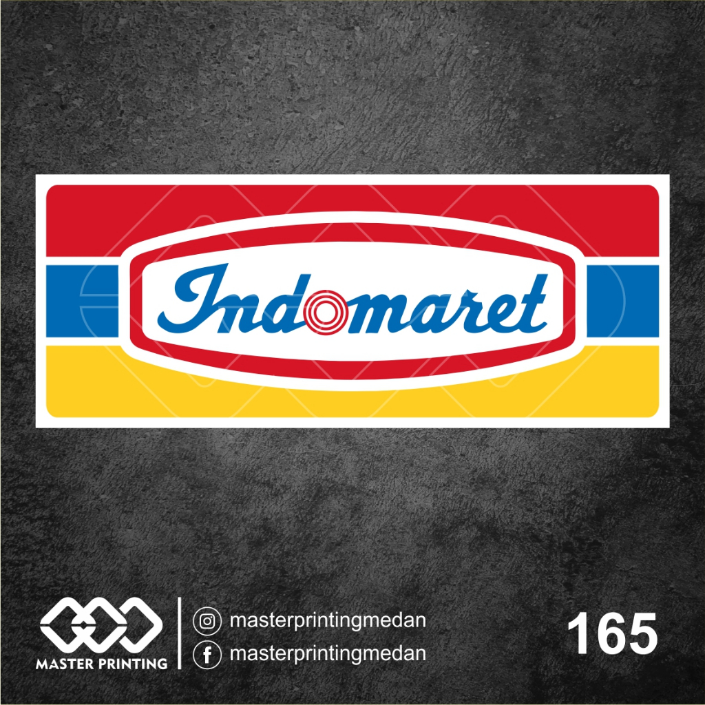 

165 - Stiker Logo Indomaret, Sticker Vinyl, Premium, Tahan Air, Termurah, dan Bisa Custom