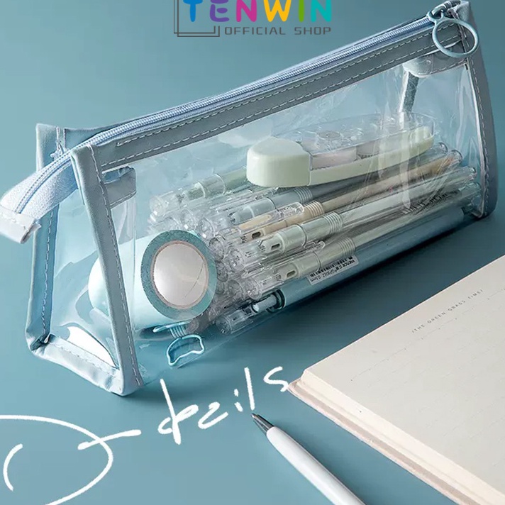 

Buruan Beli COD Mini Pouch kotak pensil Transparant Travel Make up HP Lucu Mudah Dibawa kotak alat tulis- Warna Warni Ready Stok