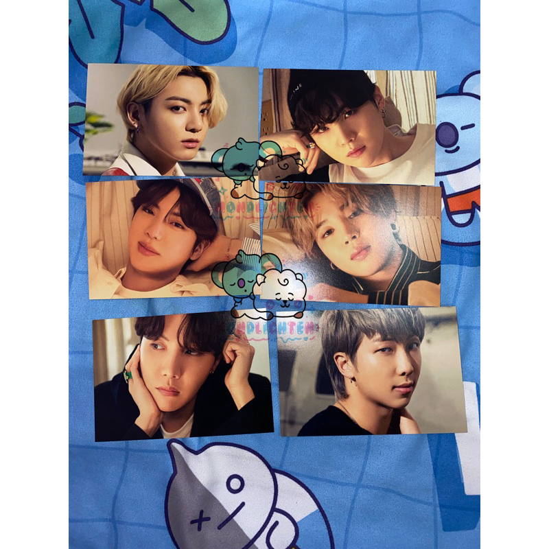 BTS THE BEST POSTCARD ORANGE RM JIN SUGA JHOPE JIMIN JUNGKOOK GRUP