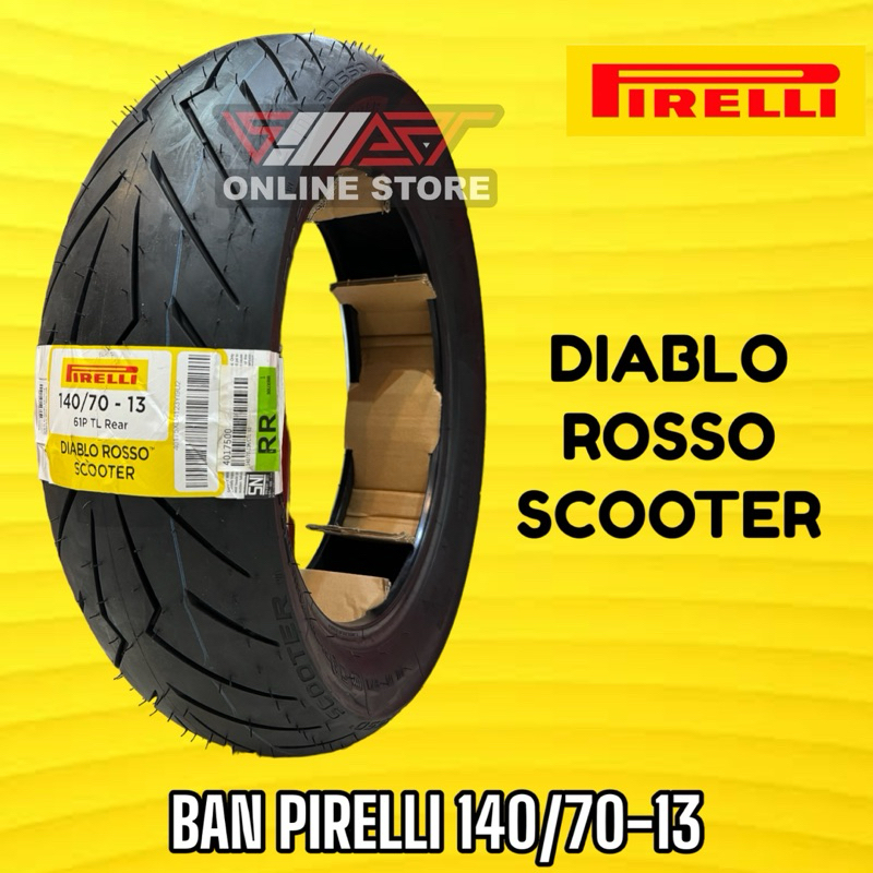 BAN PIRELLI DIABLO ROSSO SCOOTER 140/70-13