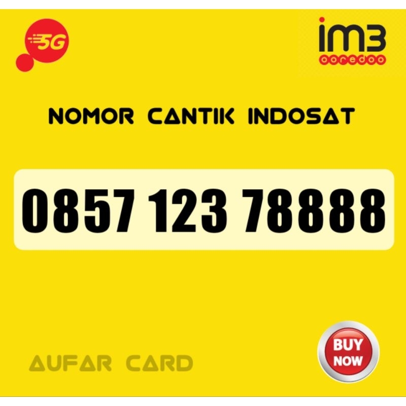 Nomor Cantik Indosat 8888 Kwartet Ekor Im3 8888 Super Rapi 123 78888  378888 7 8888