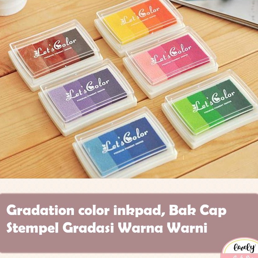 

Paling Popular LovelyCraftStore | 4in1 color Gradation Inkpad Gradasi, Bantalan Stempel Tinta warna warni Gradasi ✾✱