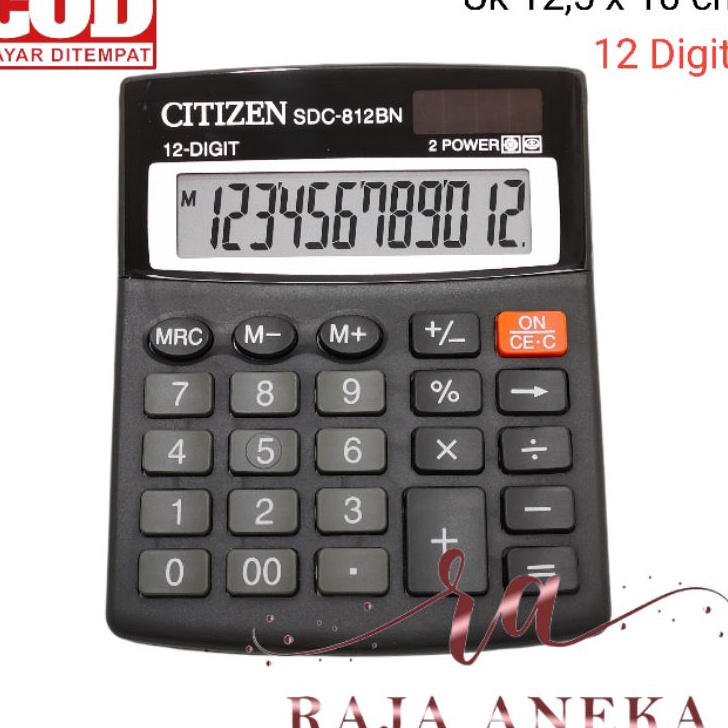 

Ready Stok KALKULATOR 12 DIGIT ANGKA MERK CITIZEN TYPE SDC-812 BN Citizen SDC-812BN 12 Digit SDC-812BN 12 Digit / 2 Power / Kalkulator CT 812BN Diskon Promo