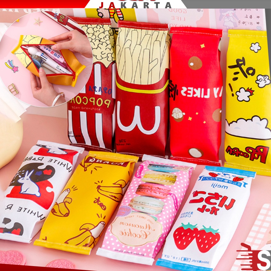 

Baru OSM JKT S5823 Kotak Pensil Anak Fashion Unik / Tempat Pensil Fashion Jepang / Kotak Pensil Lucu / Kotak Pensil Anak Motif Snack Bestseller