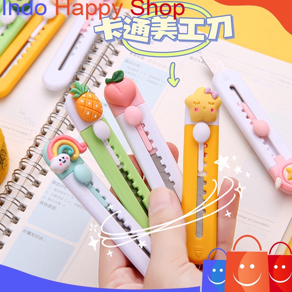 

Model Terkini ⭐️ ⭐️Cutter Mini Karakter Cutter Mini Travelling Pisau Silet Lucu Bayar Di Tempat