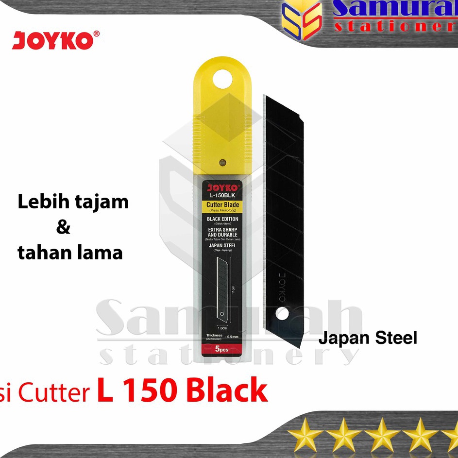 

Best Product Isi Cuter Besar Joyko L-150 Besi Warrna Hitam / Black Edition Refill Cutter L 150 / Lebih Tajam Super Promo