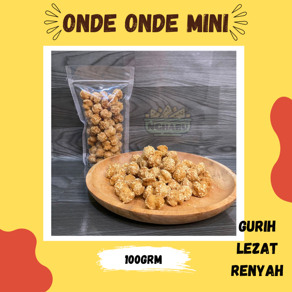 

Onde Onde Mini Original ( HANDMADE ) - Onde Onde Renyah , Murah , Enak