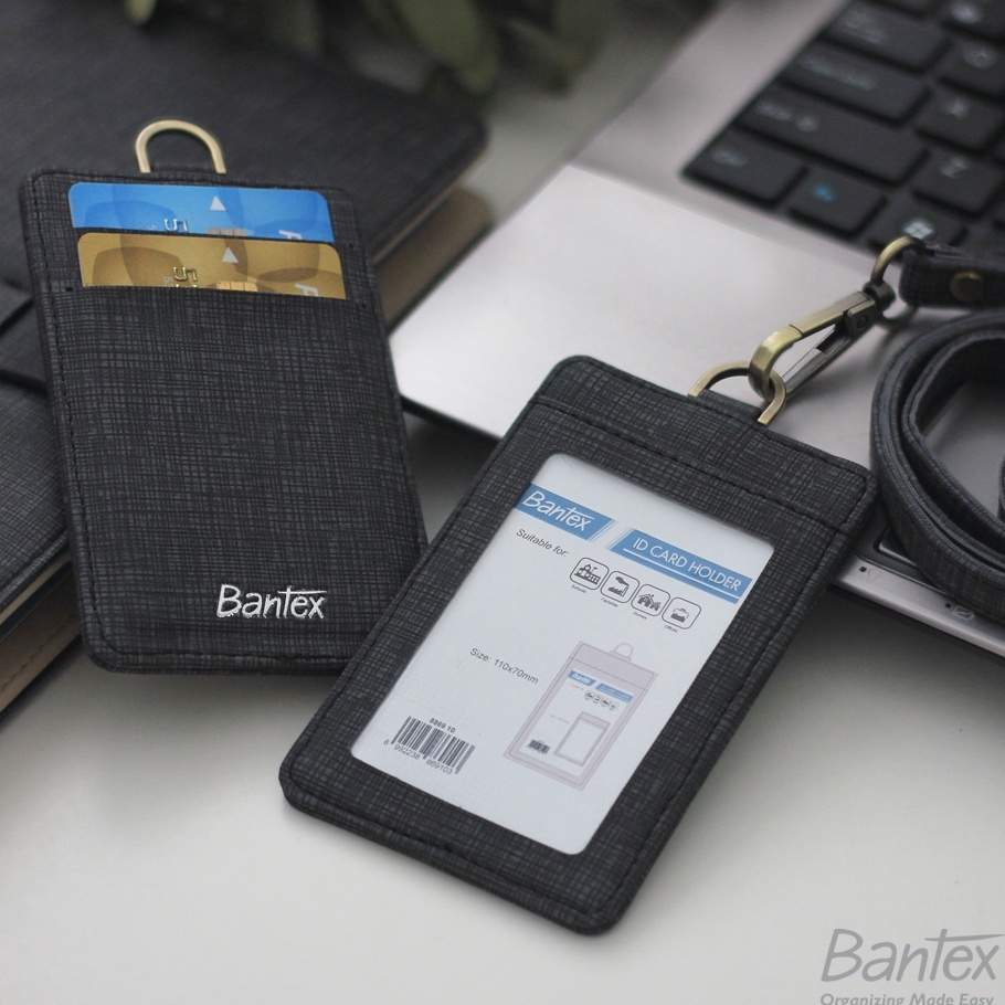 

Harga Promo Bantex Leather Name Tag ID Card Holder Black 8869 10 Kulit Sintetis Lanyard Tali Harga Termurah