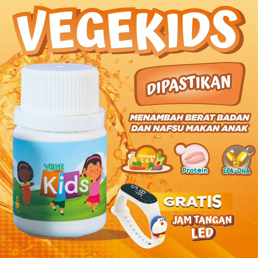 (COD) VEGEKIDS VEGE KIDS VITAKIDS SUPLEMEN OBAT VITAMIN PENAMBAH NAFSU MAKAN ANAK ORIGINAL VITA KIDS