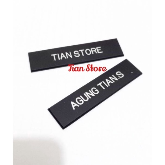 

Best Produk Name tag/Nama dada gravo doft bahan acrilik magnet,peniti,paku Dijual Murah