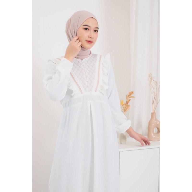 Elsa Dress/Gamis cringkle/Dress polos/Gamis simple polos elegan