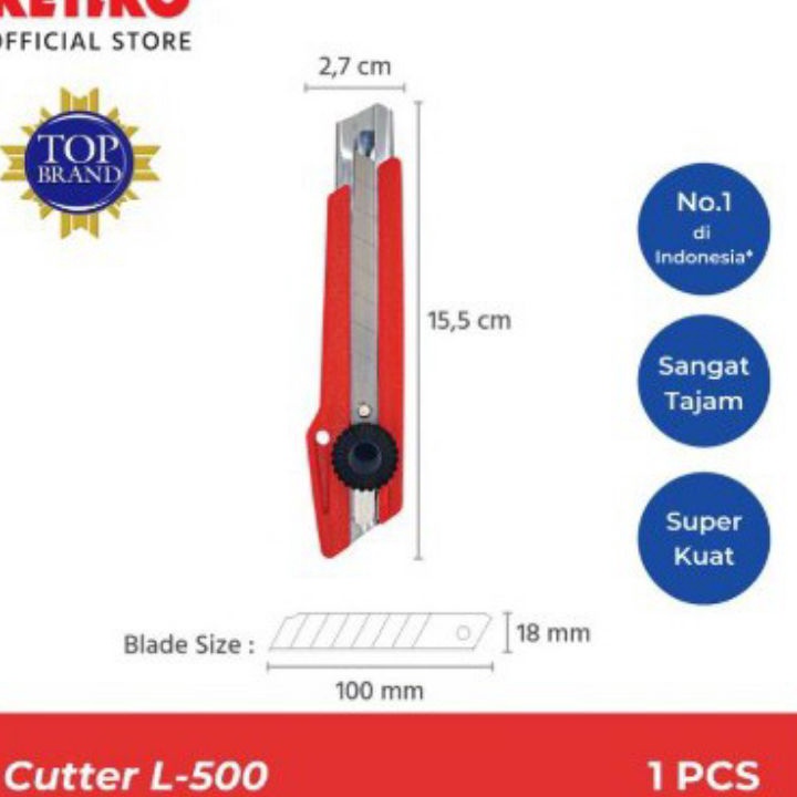 

Model Baru Cutter Besar Kenko L-500 ( 1pcs ) Terlaris