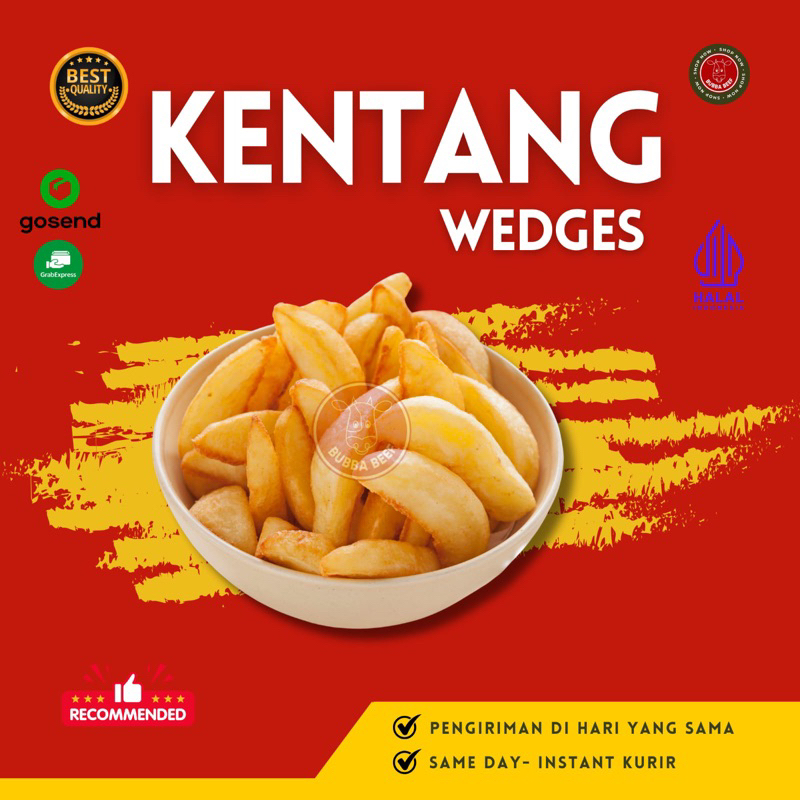 

Kentang Wedges Frozen 500g | Potato Wedges 500g | Kentang Wedges Steak | Kentang Bumbu Frozen | Kentang Goreng Frozen | Kentang Pelengkap Steak | Kentang Wedges Original | Kentang Potong Siap Goreng | Kentang Goreng Import Frozen