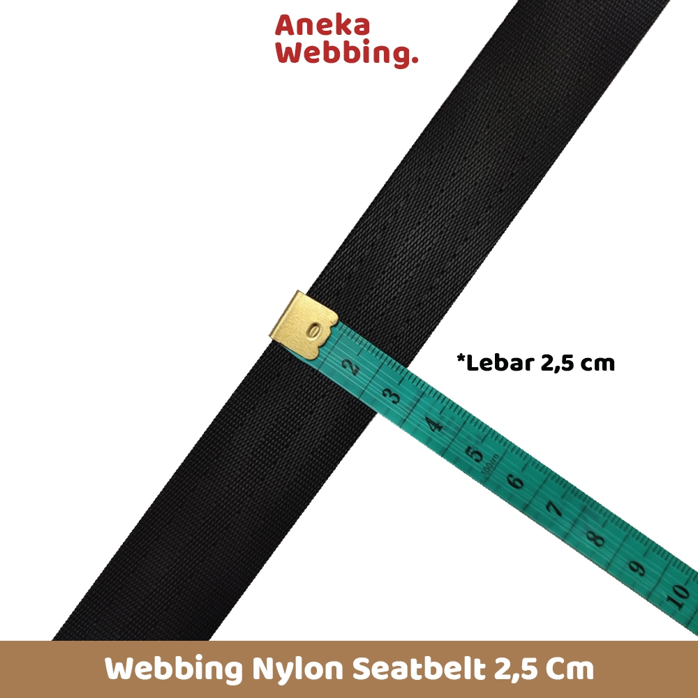 RK 1 rol webbing 2.5 cm nylon seatbelt 45m