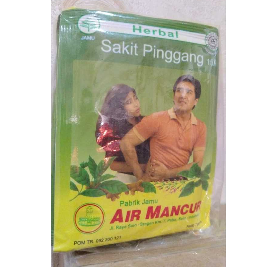 

SAKIT PINGGANG 15A - JAMU TRADISIONAL AIR MANCUR ISI @10 SACHET