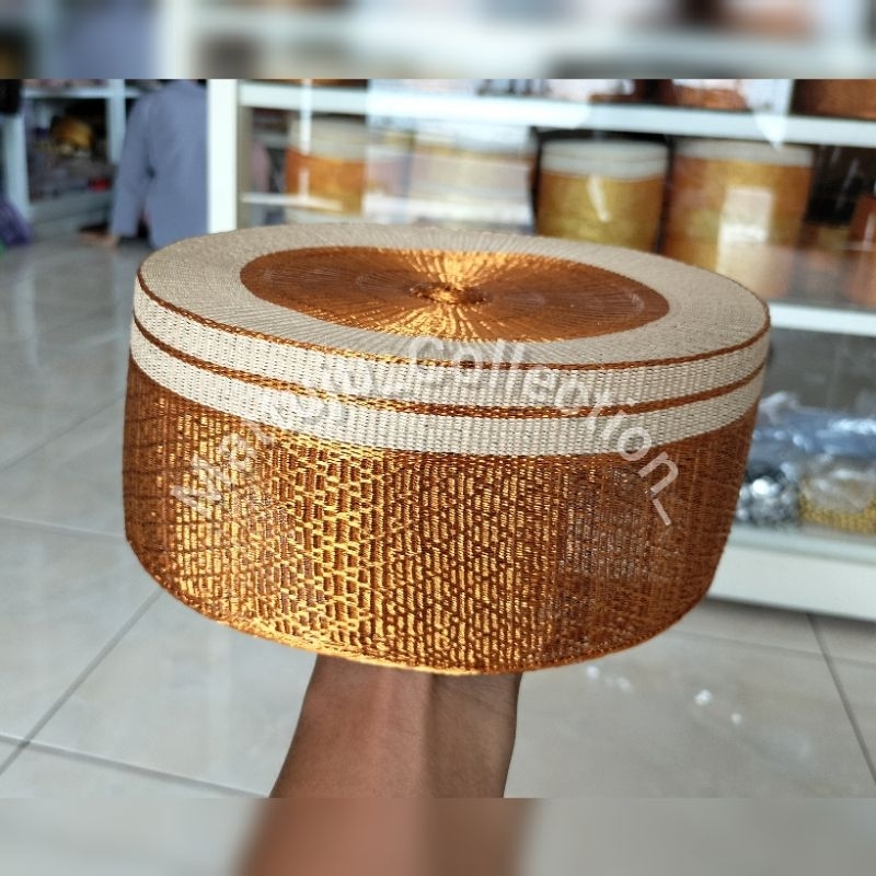 Songko Recca Tembaga Tinggi Standart/ Songko Bugis To Bone / Songko Jokowi / Peci Bugis
