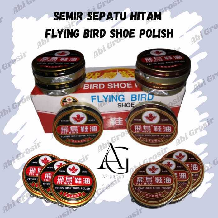 Semir Sepatu Hitam Dan Coklat Flying Bird