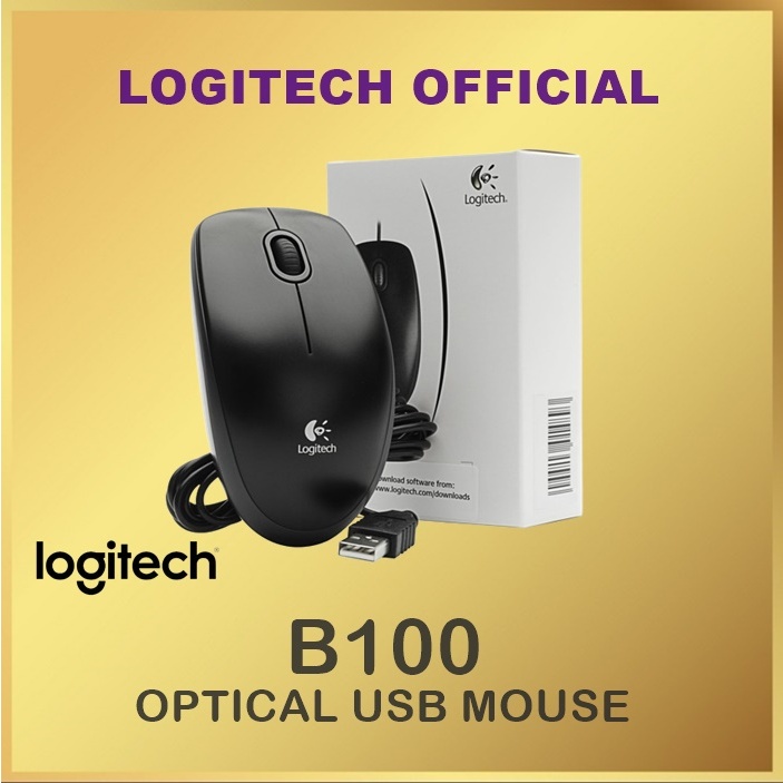 Mouse Logitech Optical B100 / Mouse Kabel Logitech B100