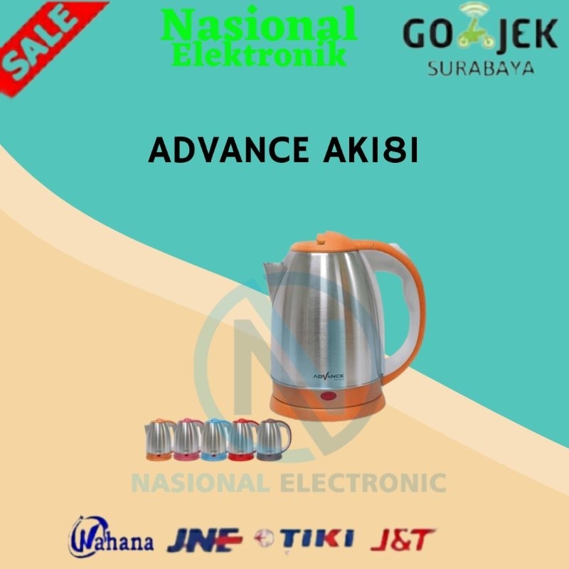 TEKO LISTRIK ADVANCE AK-181/ELECTRIC KETTLE ADVANCE AK181/TEKO LISTRIK/TEKO LISTRIK LOW WATT AK 181/