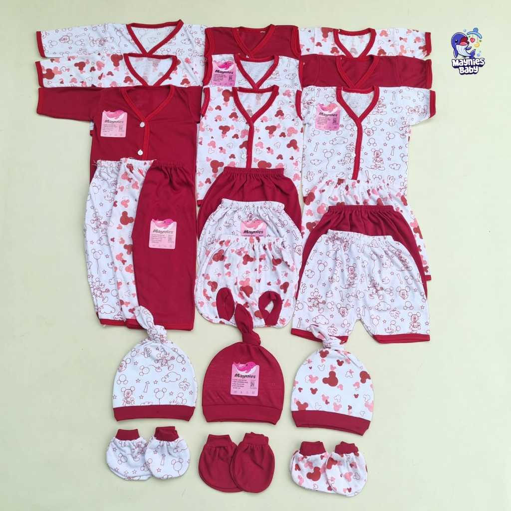 Paket 24pcs baju bayi celana bayi setelan baju bayi newborn Atasan baju bayi baru lahir kado bayi co