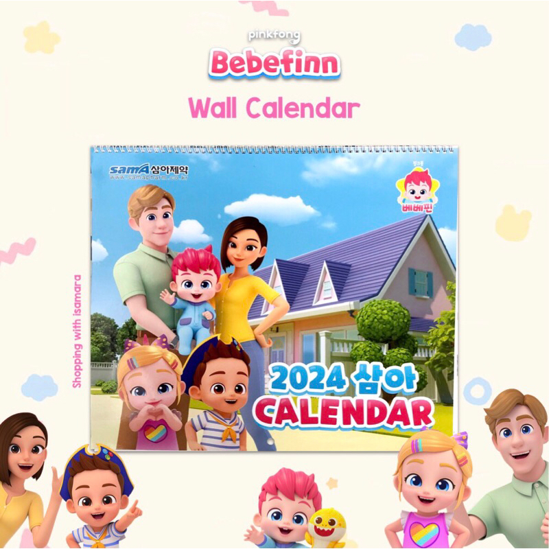 

Pinkfong Bebefinn Wall Calendar / Kalender