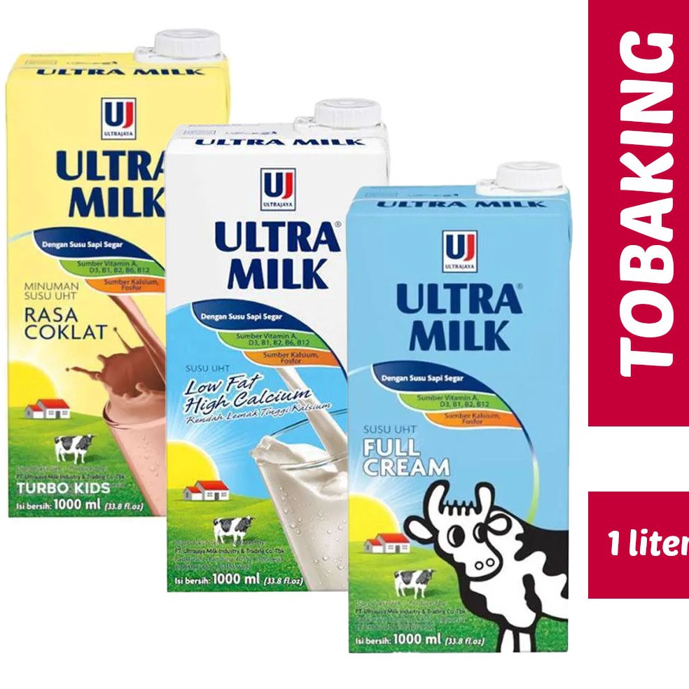 

B3stseller Ultra Milk Coklat 1 liter Susu UHT Chocolate Full Cream Buruan Order Gan