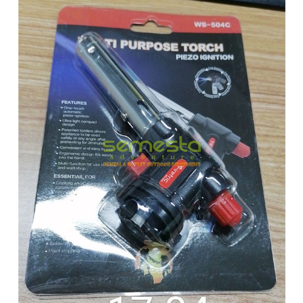 KEPALA GAS BUTANE MULTI PURPOSE TORCH 1300 CELCIUS WS-504C