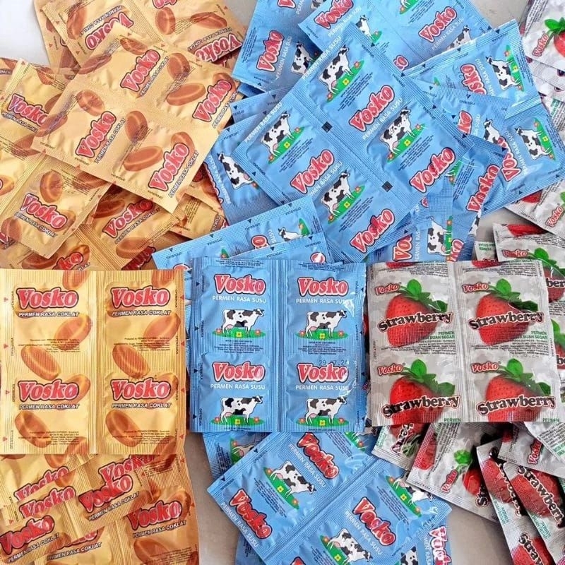 

Permen Vosco 1 pack isi 20 lembar || Permen Vosko || Permen Jadul